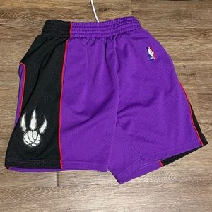 Toronto Raptors Mitchell & Ness 1999 Hardwood Classics Swingman Shorts - Purple